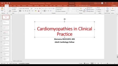 Thumbnail for Cardiomyopathies in Clinical Practice (Dr. Muvunyi)