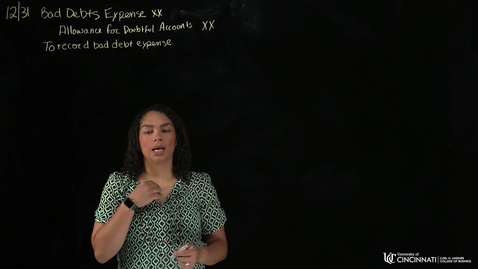 Thumbnail for ACCT2081_Module - Accounts Receivable _ Percent of Accts Receivable Method.mp4