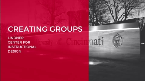 Thumbnail for Creating Groups