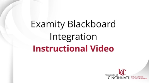 Thumbnail for Examity Blackboard Integration Guide