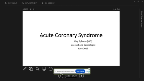 Thumbnail for Acute Coronary Syndrome (Dr. Ephrem)