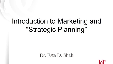 Thumbnail for MKTG7011 - Lecture 1.1 Introduction to Marketing &amp;amp; Strategic Planning