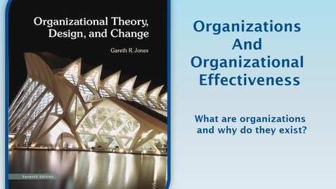 Thumbnail for MGMT7000 CH1-1 What are Organizations &amp; Why They Exist