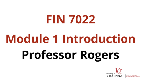 Thumbnail for FIN7022 Module 1 
