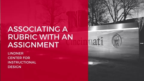 Thumbnail for Associating a Rubric with an Assignment