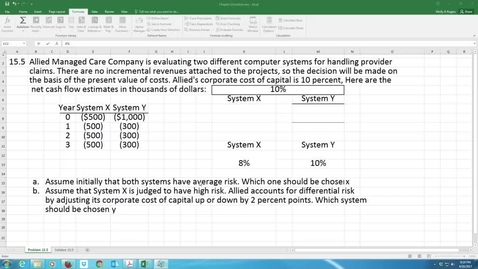 Thumbnail for Fin 7022 Module 7 Chapter 15 PLP 15.5