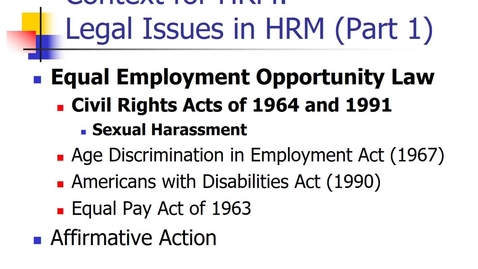 Thumbnail for Legal Issues Part 1