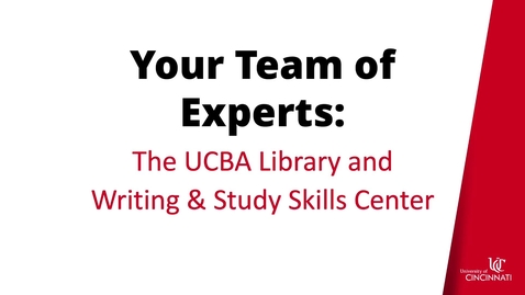 Thumbnail for Your UCBA Team of Experts