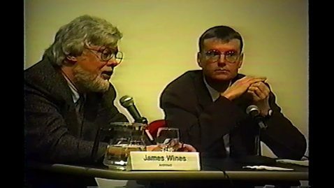 Thumbnail for 1992 James Wines &amp; Mark Wigley - Envisioning Alternative Worlds : Moderated by Jayne Merkel Architecture - Construction, Deconstruction