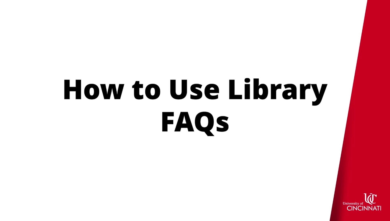 How to Use Library FAQs