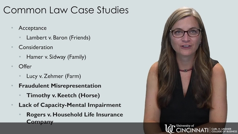 Thumbnail for BLAW2080 Common Law Contract Cases 2018 Part 2