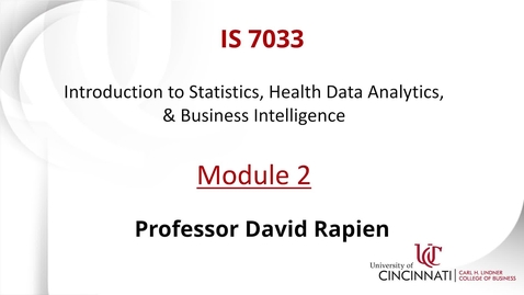 Thumbnail for IS7033 Module 2 Introduction