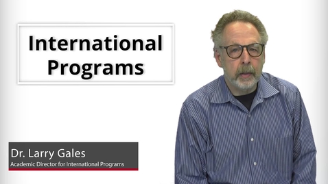 Thumbnail for Program Presentations - International Programs