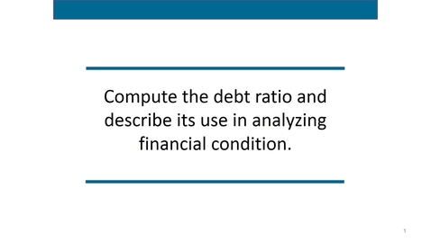 Thumbnail for Accounting 7012 Module 2 L5 The Debt Ratio