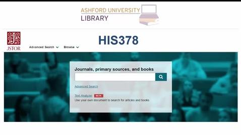 Thumbnail for entry JSTOR Overview