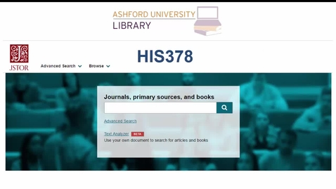 Thumbnail for JSTOR Overview