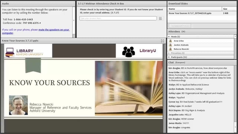 Thumbnail for entry Know Your Sources library webinar