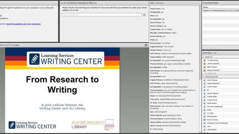 Thumbnail for From Research to Writing 11.15.16