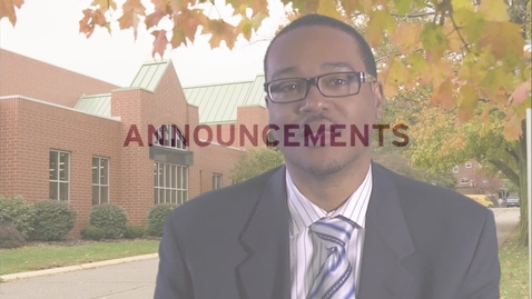 Thumbnail for Viewing Announcements