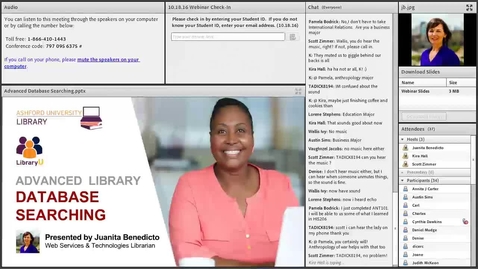 Thumbnail for Advanced Library Database Searching 10.18.16