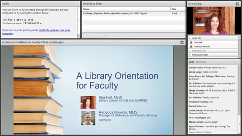 Thumbnail for entry Faculty Library Orientation