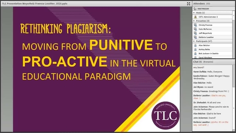 Thumbnail for entry Rethinking Plagiarism: Moving from Punitive to Pro-Active in the Virtual Educational Paradigm