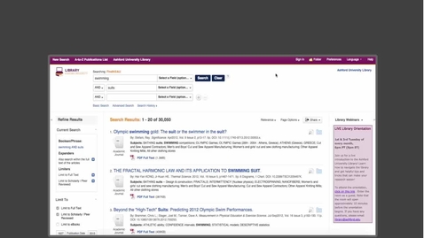 Thumbnail for Citing and Saving Articles in FindIt@AU