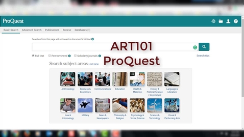 Thumbnail for ART101ProQuest