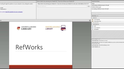 Thumbnail for RefWorks Library Webinar