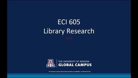 Thumbnail for entry ECI605 Library Research Webinar