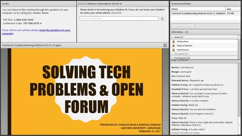 Thumbnail for entry Technical Troubleshooting Library Webinar