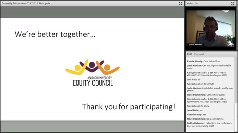 Thumbnail for A Diversity Discussion Moderated by AU Equity Council Members
