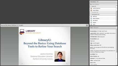 Thumbnail for Beyond the Basics Library Webinar