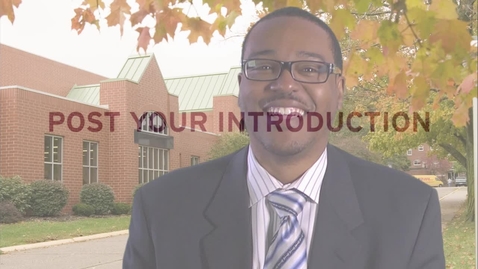 Thumbnail for Post Your Introduction