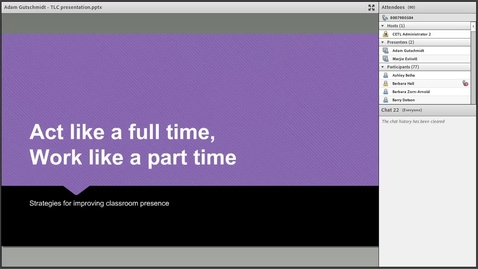 Thumbnail for Act Like a Full Time, Work Like a Part Time: Strategies for improving classroom presence