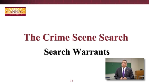 Thumbnail for MOOC Week 4 Part 4: Search Warrants