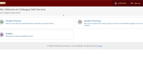 Thumbnail for Student Planning - Viewing Unofficial Transcripts and Grades