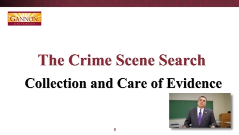 Thumbnail for MOOC Week 4 Part 2: Collection and Care of Evidence