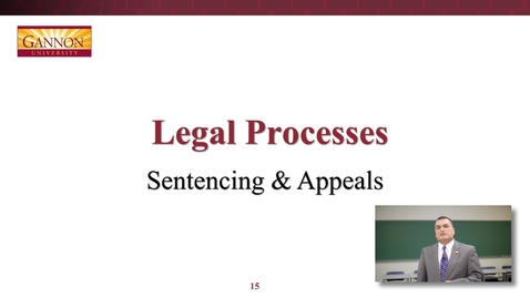Thumbnail for MOOC Week 6 Part 3: Sentencing and Appeals