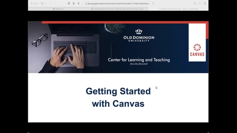 Thumbnail for Getting Started with Canvas from 8/2/2022