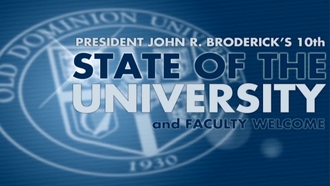 Thumbnail for entry State of the University Address