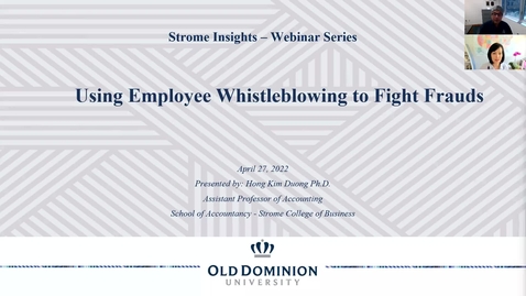 Thumbnail for Employee Whistleblowing webinar recording