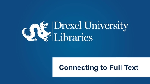 Thumbnail for Connecting to Full Text