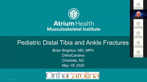 Thumbnail for entry Pediatric Distal Tibia and Ankle Fractures
