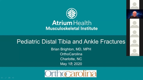 Thumbnail for Pediatric Distal Tibia and Ankle Fractures