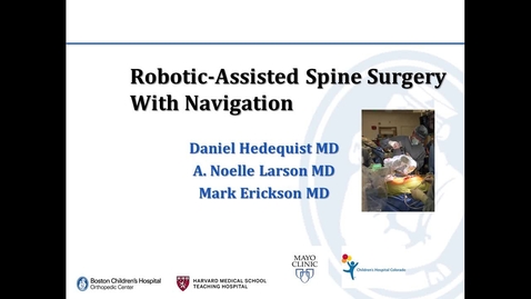 Thumbnail for entry Robotic-Assisted Spine Surgery with Navigation