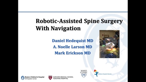 Thumbnail for Robotic-Assisted Spine Surgery with Navigation