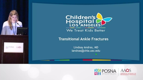 Thumbnail for entry Transitional Ankle Fractures