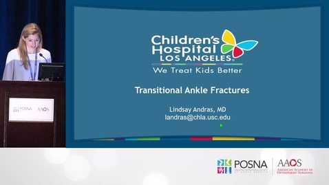 Thumbnail for Transitional Ankle Fractures