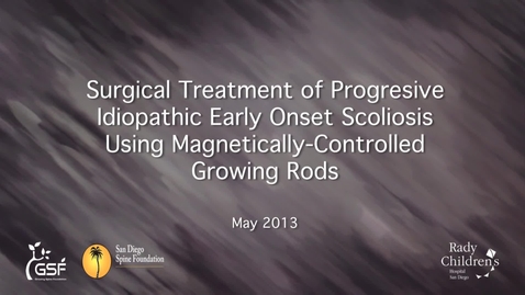 Thumbnail for entry Magnetically-Controlled Growing Rods for the Treatment of Early Onset Scoliosis